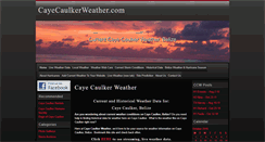 Desktop Screenshot of cayecaulkerweather.com
