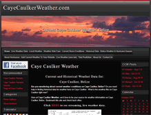 Tablet Screenshot of cayecaulkerweather.com